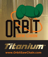 Orbit Titanium 3/8" 0.058 Gauge Skip Tooth Chainsaw chain 72 drive link